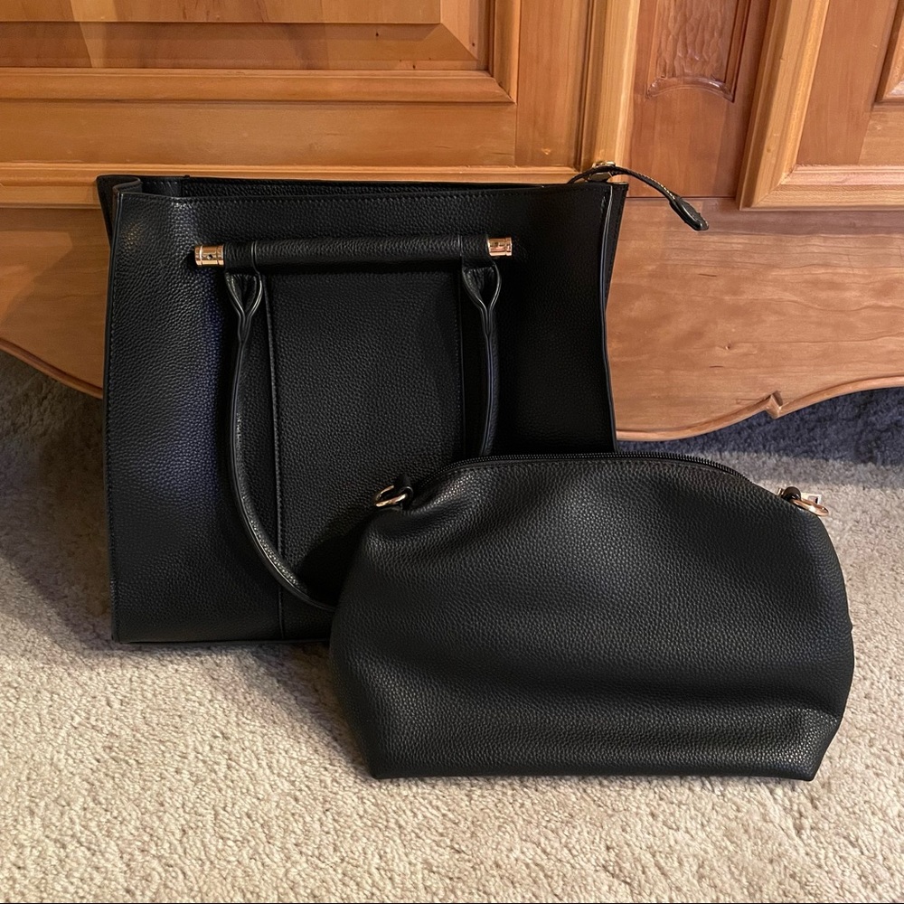 Square Black Tote - Picture 4 of 4